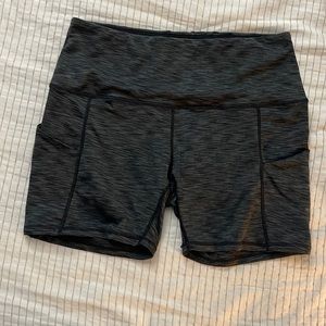 Space Dye Bike Shorts with Pockets